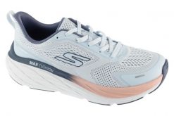 Buty sportowe damskie, Max Cushioning Elite 3. Niebieskie buty treningowe Skechers, bez wzorów, z materiału, przed kostkę, bez zapięcia, trekkingowe. Za 549.99 zł.