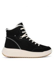 Rieker Revolution Lifestyle Botki W1771-00 Czarny. Czarne botki Rieker Revolution Lifestyle, bez wzorów, bez obcasa, na koturnie, bez zapięcia. Za 399.00 zł.