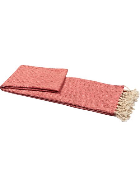 Ottoman Chusta hammam "Raute" w kolorze czerwonym - 190 x 105 cm rozmiar: onesize. Czerwone chusty Ottoman, bez wzorów, z bawełny. Za 65.99 zł.
