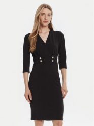 Rinascimento Sukienka koktajlowa CFC0126151003 Czarny Slim Fit. Czarne sukienki Rinascimento, xs, bez wzorów, z syntetyku, wizytowe, bez kołnierzyka, bez ramiączek. Za 459.99 zł.