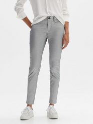 OPUS Dżinsy - Slim fit - w kolorze srebrnym rozmiar: 38/L28. Szare jeansy Opus, l, bez wzorów, klasyczne, z podwyższonym stanem. Za 174.02 zł.