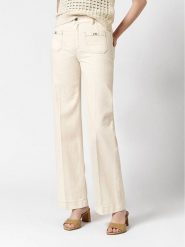 Rosner Dżinsy - Wide Leg fit - w kolorze beżowym rozmiar: W36/L34. Brązowe jeansy Rosner, l, bez wzorów, z podwyższonym stanem. Za 217.99 zł.