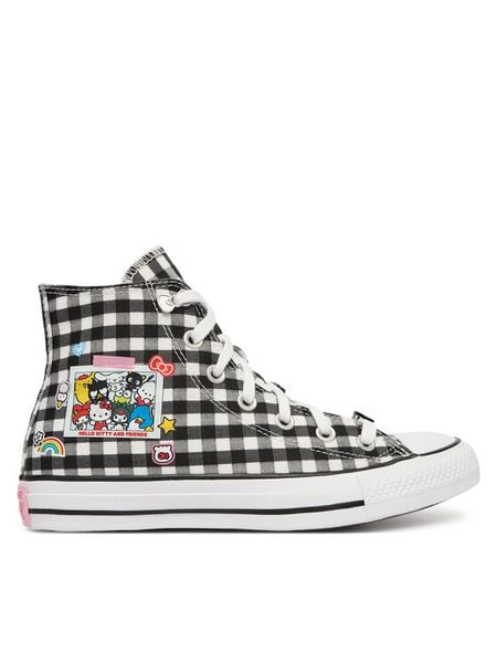 Converse Trampki Chuck Taylor All Star A17697C Czarny. Czarne trampki Converse, bez wzorów, z materiału, retro, bez zapięcia. Za 322.99 zł.