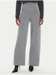 Weekend Max Mara Spodnie dzianinowe Epopea 2426336038 Szary Regular Fit. Szare spodnie materiałowe Weekend Max Mara, bez wzorów, z dzianiny. Za 629.99 zł.