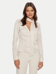 Guess Kardigan 4BGH05 7169A Beżowy Regular Fit. Brązowe swetry Guess, z aplikacjami, z wiskozy, bez ramiączek. Za 329.99 zł.