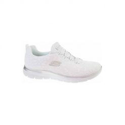 Buty do chodzenia damskie Skechers Summits Leopard Spot. Białe buty treningowe Skechers, bez wzorów, z dzianiny, bez zapięcia, trekkingowe. Za 323.00 zł.