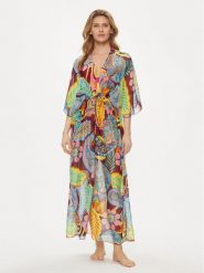 Guess Sukienka plażowa E4GK08 WE550 Kolorowy Regular Fit. Sukienki Guess, na plażę, xs, z aplikacjami, z wiskozy, bez kołnierzyka, bez ramiączek. Za 1,069.00 zł.