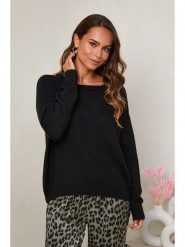 Soft Cashmere Sweter w kolorze czarnym rozmiar: 34/36. Czarne swetry Soft Cashmere, bez wzorów, klasyczne, bez ramiączek. Za 122.38 zł.