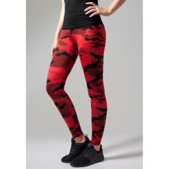 Damskie klasyczne legginsy miejskie skinny. Czerwone legginsy Urban Classics, bez wzorów, klasyczne. Za 142.00 zł.