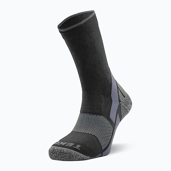 Skarpety TEKO Light Boot Crew Height. Czarne skarpetki TEKO, bez wzorów, z materiału. Za 43.99 zł.