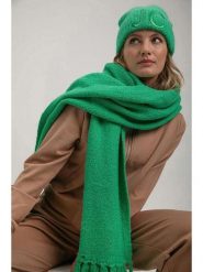 Josephine & Co Szal "Steef" w kolorze zielonym rozmiar: onesize. Zielone szaliki i kominy Josephine & Co, bez wzorów, z wełny. Za 252.95 zł.
