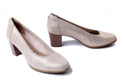 TAMARIS 1-22451-44 179 M2245144 champagne, czółenka damskie. Żółte czółenka Tamaris, bez wzorów, bez obcasa, na obcasie, bez zapięcia. Za 237.93 zł.