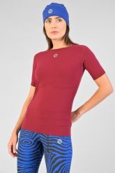 Koszulka z krótkim rękawem sportowa damska Nessi Sportswear Ultra. Niebieskie t-shirty sportowe NESSI SPORTSWEAR, l, bez wzorów, z dzianiny, bez ramiączek, do biegania. Za 299.00 zł.