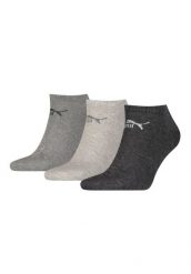 PUMA Skarpety 3-Pack 94710907. Szare skarpetki Puma, bez wzorów, z bawełny. Za 36.99 zł.