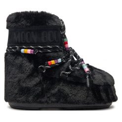 Śniegowce Moon Boot. Czarne śniegowce Moon Boot, bez wzorów, bez zapięcia. Za 1,799.00 zł.