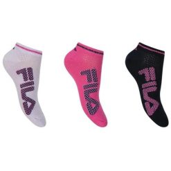 Skarpetki Fila 3-pak W Sneaker Flower 35-38. Białe skarpetki Fila, bez wzorów, z materiału. Za 138.99 zł.