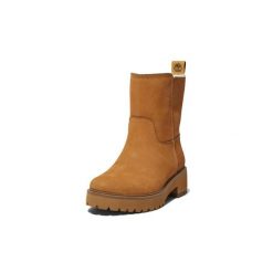 Buty zimowe damskie, Timberland Carnaby Cool Wrmpullon WR. Brązowe buty trekkingowe Timberland, na zimę, bez zapięcia. Za 649.99 zł.