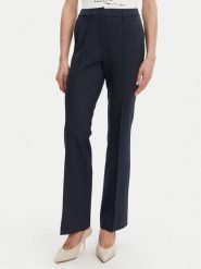 Olsen Spodnie materiałowe 14002253 Granatowy Bootcut Fit. Niebieskie spodnie materiałowe Olsen, bez wzorów, z materiału. Za 389.99 zł.
