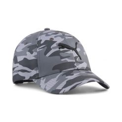 Czapka z daszkiem Essentials Elevated z nadrukiem PUMA. Czarne czapki z daszkiem Puma, na wiosnę, bez wzorów, z materiału. Za 99.00 zł.