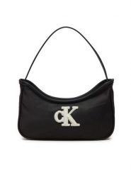 Calvin Klein Jeans Torebka Teddy Ck IU0IU00684 Czarny. Czarne torebki klasyczne Calvin Klein Jeans, bez wzorów, z jeansu, bez dodatków. Za 239.99 zł.