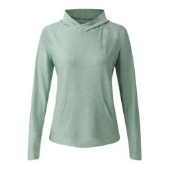 Bluza damska z kapturem Dare 2B Sprint City. Zielone bluzy Dare 2b, bez wzorów, sportowe, bez ramiączek, z kapturem. Za 129.99 zł.