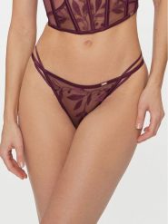 Hunkemöller Stringi Domenica Hl String Tr 203484 Fioletowy. Fioletowe stringi Hunkemöller, bez wzorów, z syntetyku. Za 109.99 zł.