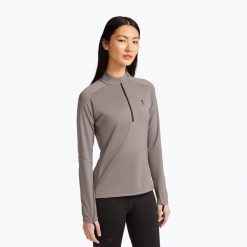 Bluza do biegania damska On Climate Shirt. Brązowe bluzy bez kaptura On, na zimę, bez wzorów, bez kaptura, do biegania. Za 459.99 zł.