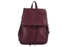Plecak damski BARBERINI'S bordowy 513-5. Czerwone plecaki Barberinis, bez wzorów, ze skóry, małe, bez dodatków. Za 359.99 zł.