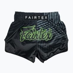 Spodenki treningowe Fairtex Muay Thai Shorts BS1924 "Racer". Czarne szorty sportowe FAIRTEX, bez wzorów, z materiału, na fitness i siłownię. Za 299.99 zł.