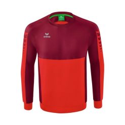 Bluza Erima Six Wings Czerwona Junior. Czerwone bluzy Erima, bez wzorów, z bawełny, sportowe, bez ramiączek, bez kaptura. Za 272.99 zł.