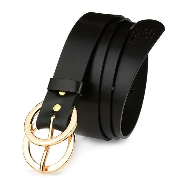 Pasek skórzany BELTIMORE czarny D50 r.110-125 cm. Czarne paski bez wzorów. Za 49.90 zł.