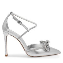 Szpilki Eva Minge. Szare szpilki Eva Minge, bez wzorów, bez obcasa, na szpilce, bez zapięcia. Za 399.99 zł.