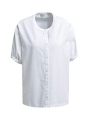 Milano Italy Bluzka w kolorze białym rozmiar: 44. Białe bluzki Milano Italy, bez wzorów, bez kołnierzyka, bez ramiączek. Za 152.99 zł.