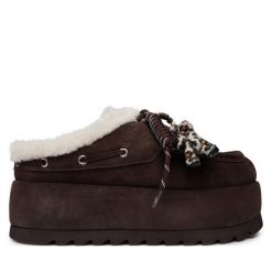 Śniegowce Steve Madden. Brązowe śniegowce Steve Madden, bez wzorów, bez zapięcia. Za 729.99 zł.
