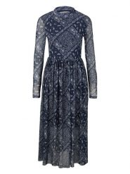 TOM TAILOR Denim Sukienka w kolorze granatowym rozmiar: M. Niebieskie sukienki TOM TAILOR DENIM, m, bez wzorów, z denimu, bez kołnierzyka, bez ramiączek, maxi, rozkloszowane. Za 104.14 zł.