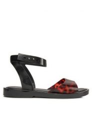 Melissa Sandały Melissa Nina Sandal Ad 33963 Czarny. Czarne sandały Melissa, bez wzorów, z tworzywa sztucznego, bez obcasa, na płaskiej podeszwie, bez zapięcia. Za 219.99 zł.