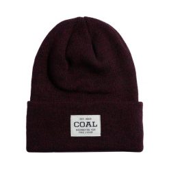 Czapka zimowa COAL UNIFORM dark burgundy marl. Brązowe czapki zimowe COAL, bez wzorów, sportowe. Za 39.00 zł.