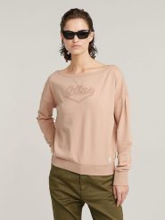 G-Star Bluza w kolorze jasnoróżowym rozmiar: L. Różowe bluzy G-Star, l, bez wzorów, z bawełny, bez kaptura. Za 127.95 zł.
