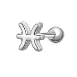Glanzstücke München Piercing Sterling Silber Kolczyki 1 ct Damski. Szare kolczyki Glanzstücke München, srebrne. Za 110.49 zł.