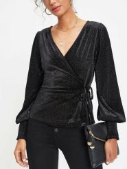 LA Angels Bluzka w kolorze czarnym rozmiar: M. Czarne bluzki LA Angels, m, bez wzorów, bez kołnierzyka, bez ramiączek. Za 113.99 zł.