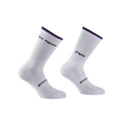 Skarpety rowerowe NORTHWAVE Try Again Sock biały. Białe skarpetki Northwave, bez wzorów. Za 65.00 zł.