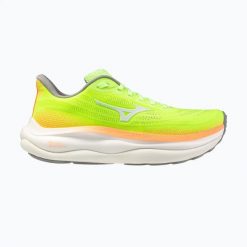 Damskie buty do biegania Mizuno Wave Sky 9. Białe buty do biegania Mizuno, bez wzorów, bez zapięcia, do biegania, mizuno wave. Za 589.99 zł.