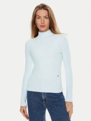 Guess Golf W2RR17 Z2YA0 Błękitny Slim Fit. Niebieskie swetry Guess, xxl, z aplikacjami, z syntetyku, bez ramiączek. Za 344.99 zł.