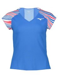 Mizuno Koszulka sportowa w kolorze niebieskim rozmiar: S. Niebieskie t-shirty sportowe Mizuno, s, bez wzorów, z materiału, bez ramiączek, outdoorowe. Za 61.60 zł.