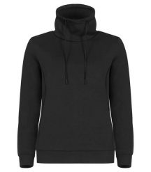 Clique Hobart Women bluza damska z wysokim kołnierzem air-layer. Czarne bluzy bez kaptura CLIQUE, xl, bez wzorów, z elastanu, bez kaptura. Za 189.82 zł.