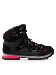 CMP Trekkingi Athunis Mid Wmn Trekking Shoe Wp 31Q4976 Czarny. Czarne buty trekkingowe CMP, ze skóry, bez zapięcia. Za 389.99 zł.