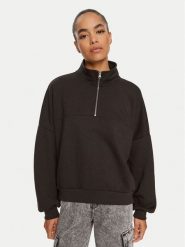 Vans Bluza Elevated VN000J4J Czarny Loose Fit. Czarne bluzy Vans, m, bez wzorów, z bawełny, bez kaptura. Za 189.99 zł.
