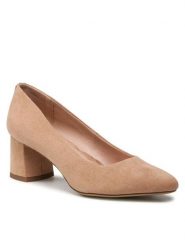 Jenny Fairy Półbuty WYL2928-1 Beżowy. Brązowe półbuty wsuwane Jenny Fairy, bez wzorów, z materiału, bez obcasa, na obcasie. Za 58.99 zł.