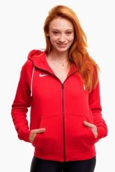 Bluza sportowa damska Nike Wmns Park 20. Czerwone bluzy z kapturem Nike, l, bez wzorów, z bawełny, bez kaptura, na fitness i siłownię. Za 229.70 zł.