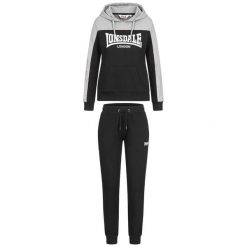 Bluza z kapturem dla kobiet Lonsdale Lurgan. Czarne bluzy z kapturem Lonsdale, l, bez wzorów, z dresówki, z kapturem. Za 312.00 zł.